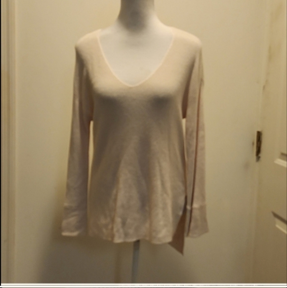 ATM Anthony Thomas Melillo V neck Sweater modal cotton wool cozy ribbed